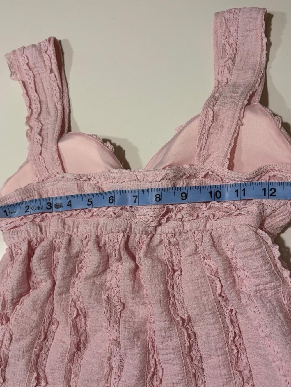 Derek Heart Pink Ruffle Tank - Picture 7 of 8